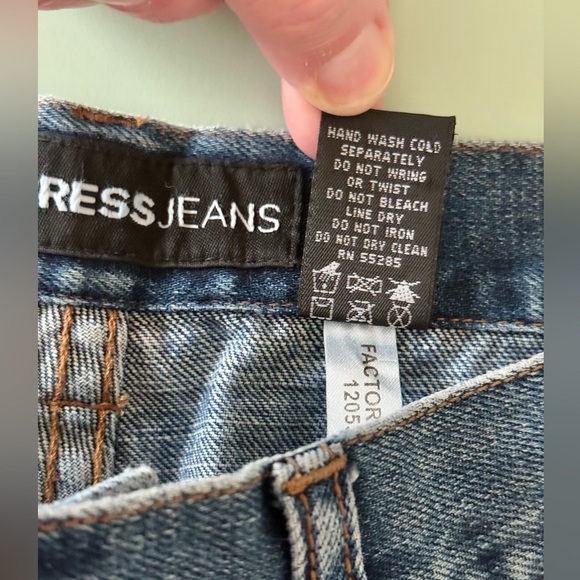 Express Women’s Boot Cut Jeans with Beaded Detail - Size 5/6 Rare - Picture 9 of 11